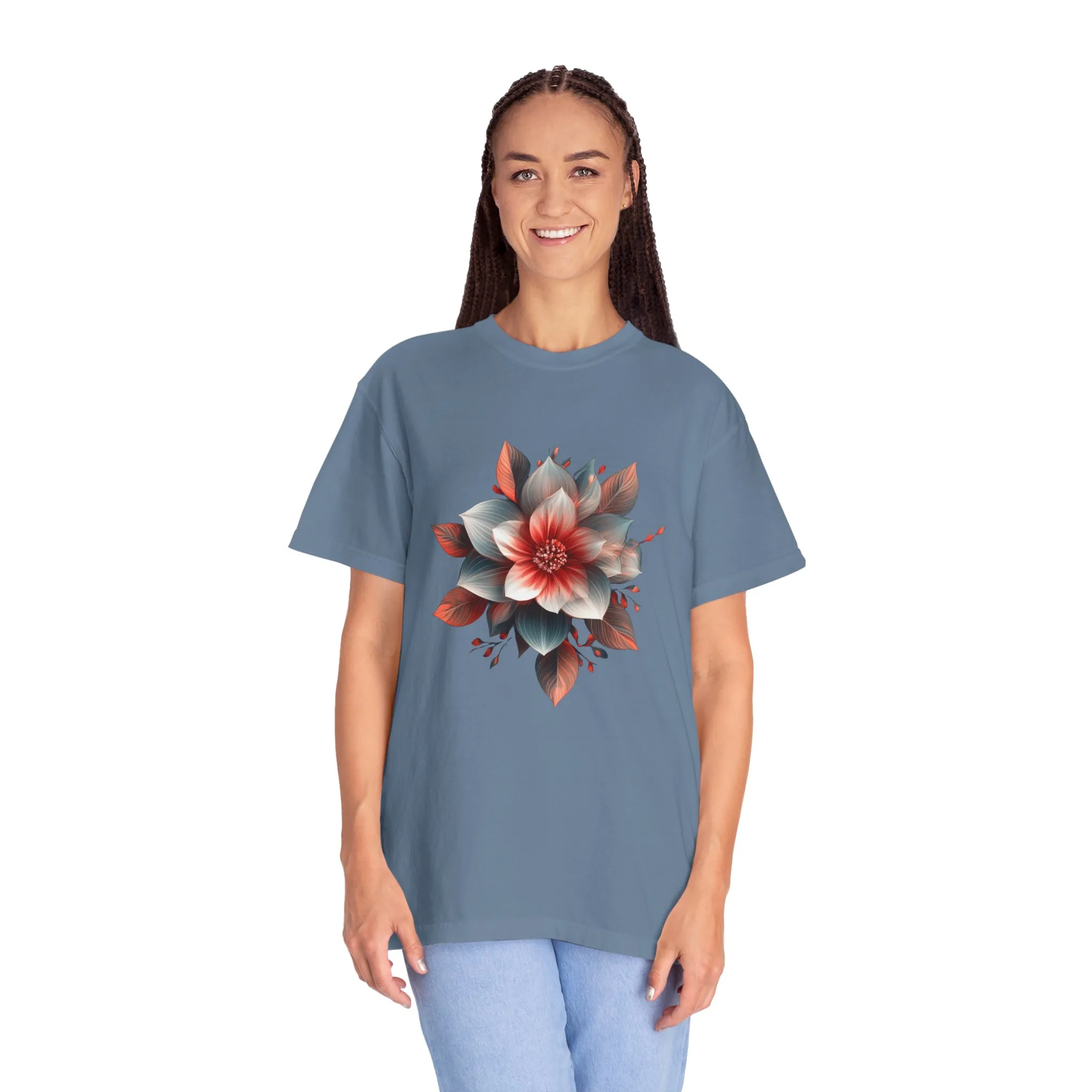 Botanical Floral Unisex Garment-Dyed T-shirt - Perfect for Nature Lovers - Image 24