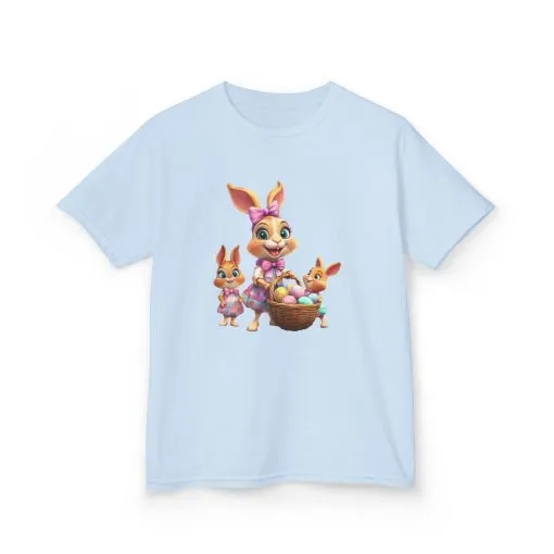 Easter Bunny Kids Tee - Cute Rabbit Design for Spring Celebrations - Image 11