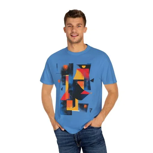Colorful Abstract Art T-Shirt | Unisex Garment-Dyed Tee - Image 43