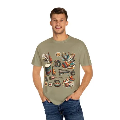 Unisex Garment-Dyed T-Shirt with Vibrant Musical Design | Perfect for Music Lovers & Festivals - Image 23