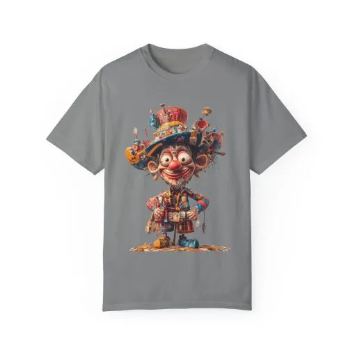 Whimsical Artist Unisex Garment-Dyed T-Shirt - Colorful Character Design - Image 43