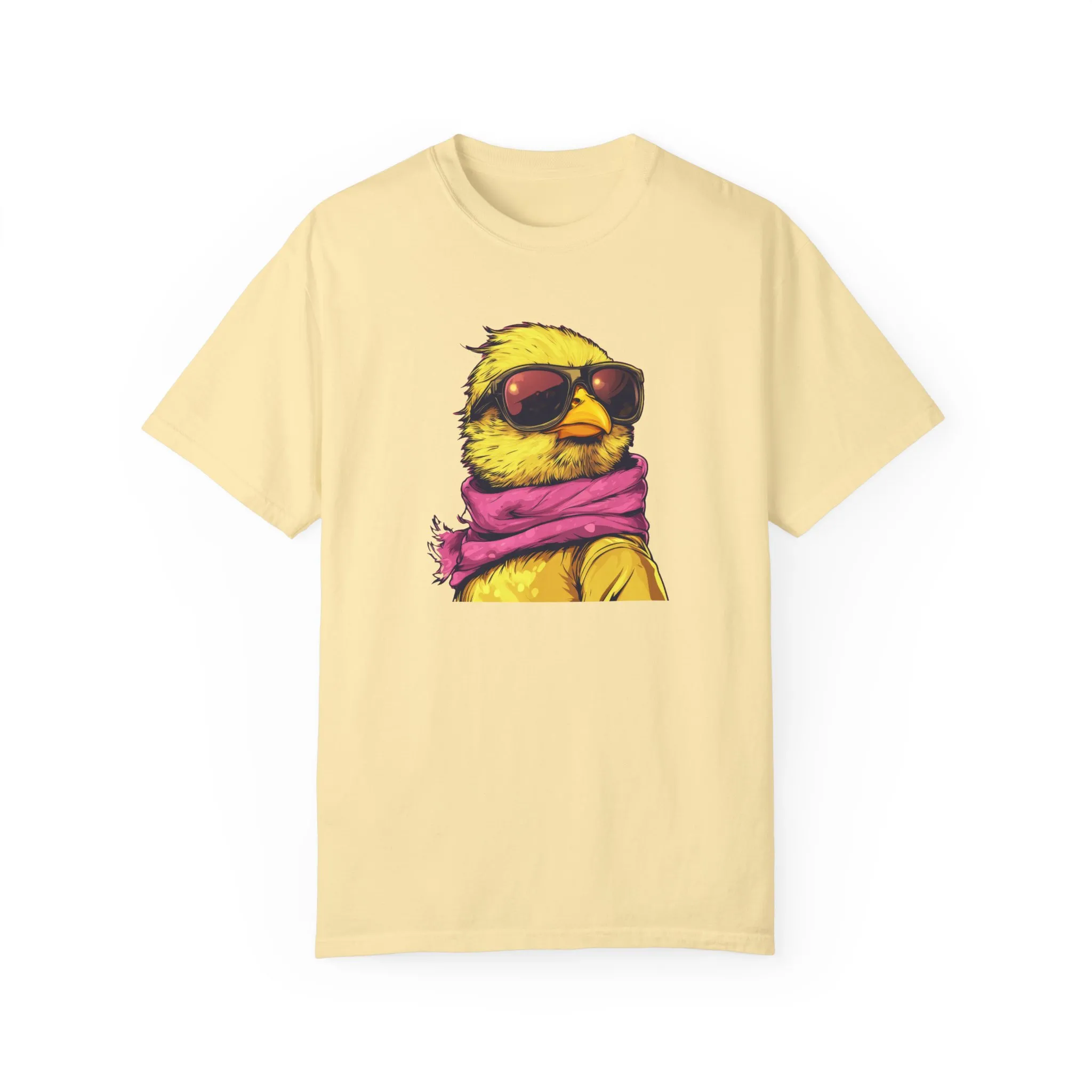 Cool Chick Unisex Garment-Dyed T-Shirt - Fun Bird Design - Image 9