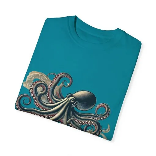 Unisex Ocean-Inspired Octopus T-Shirt - Nautical Graphic Tee - Image 10