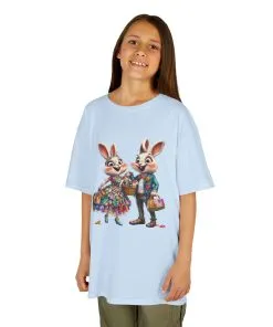Adorable Bunny Couple Kids Tee - Perfect for Easter Celebrations