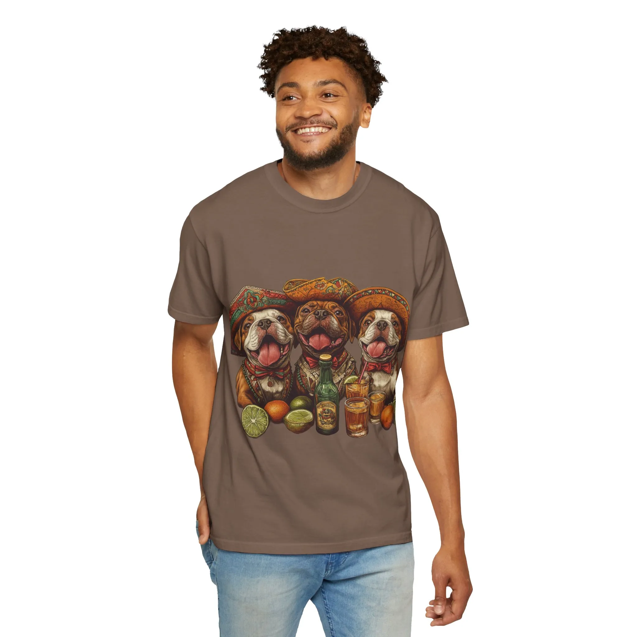 Funny Pug Party T-Shirt - Unisex Garment-Dyed Tee for Dog Lovers - Image 24