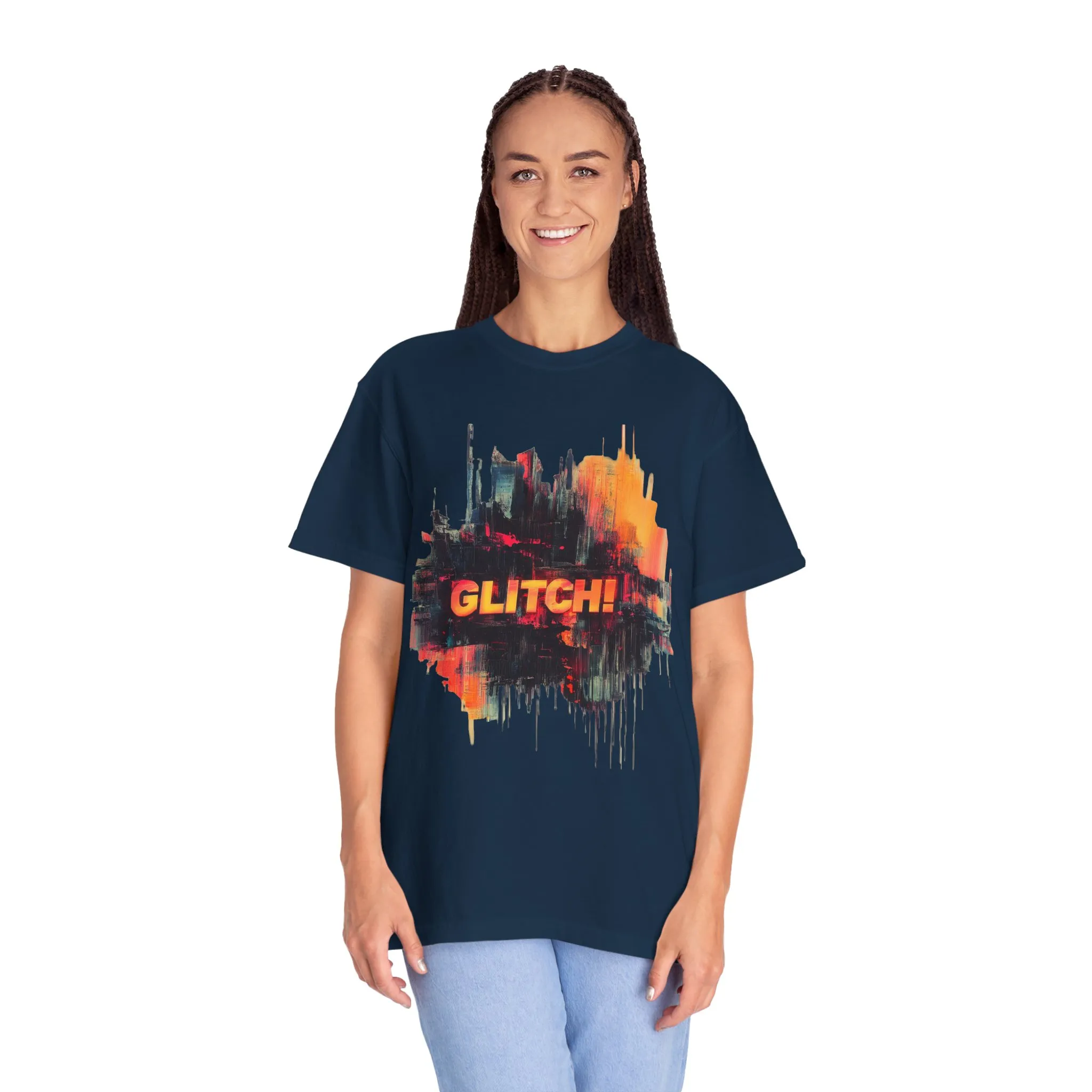 Trendy Unisex ‘GLITCH!’ T-Shirt - Vibrant Streetwear Inspired Tee - Image 28