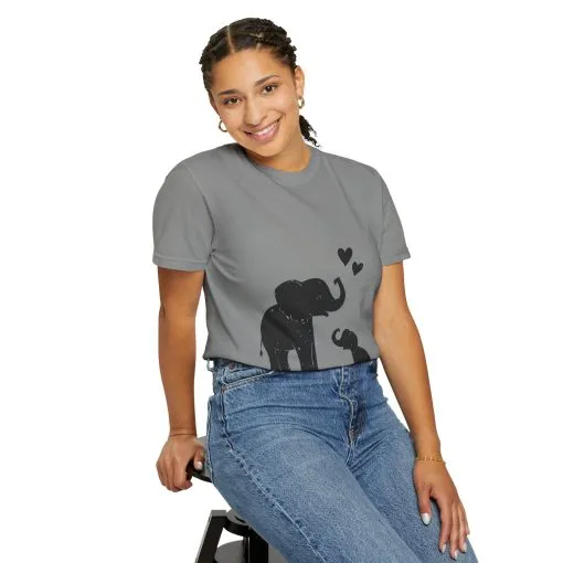 Heartwarming Elephant Love Unisex T-Shirt - Image 40