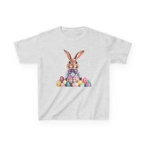 Easter Bunny Kids Heavy Cotton™ Tee - Cute Easter Celebration Shirt - Image 7