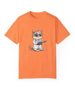 Funny Cat Doctor Unisex Garment-Dyed T-Shirt