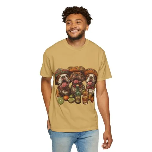 Funny Pug Party T-Shirt - Unisex Garment-Dyed Tee for Dog Lovers - Image 12