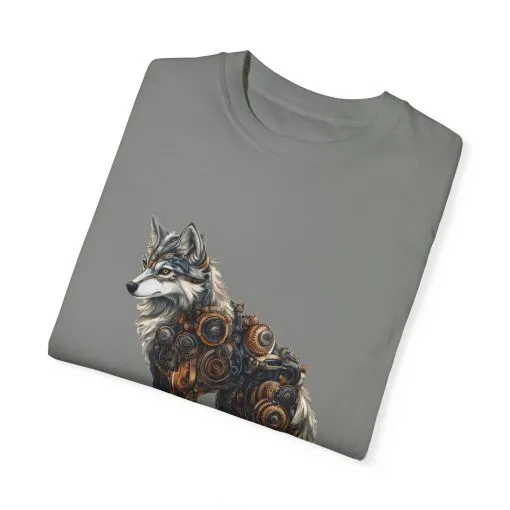 Mechanical Wolf Unisex T-Shirt - Unique Graphic Tee for Animal Lovers - Image 17