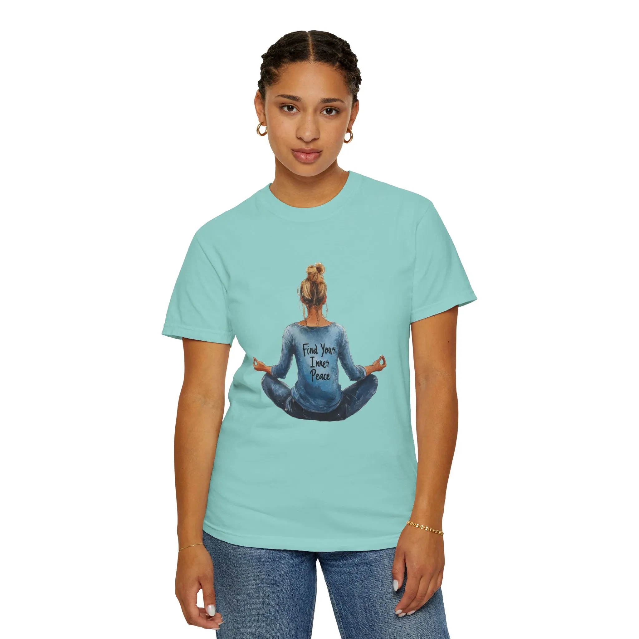 Find Your Inner Peace Unisex Garment-Dyed T-Shirt - Image 7