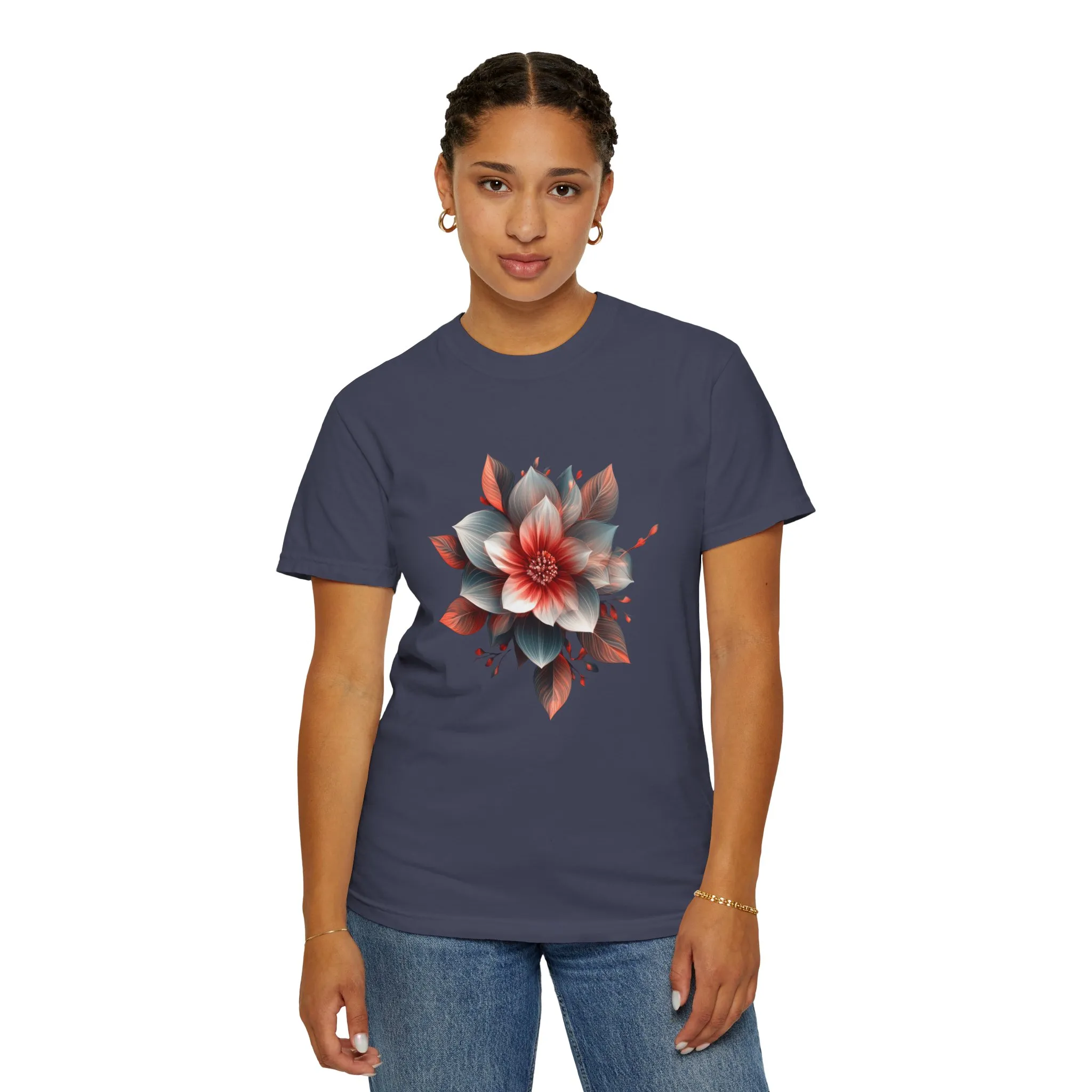 Botanical Floral Unisex Garment-Dyed T-shirt - Perfect for Nature Lovers - Image 40