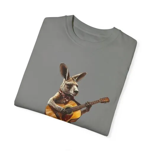 Funny Kangaroo Playing Guitar Unisex T-shirt - Image 38