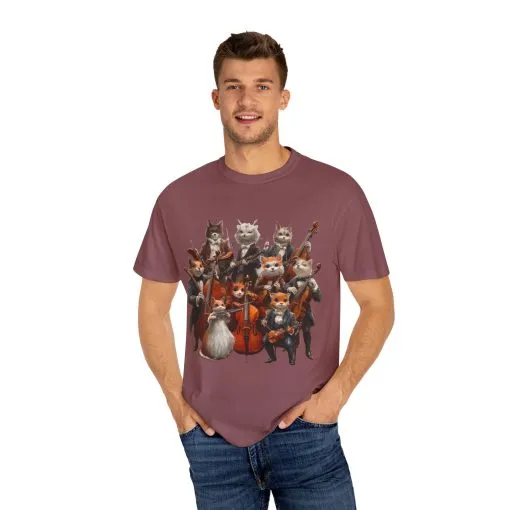 Whimsical Cat Orchestra Unisex T-Shirt - Perfect Gift for Animal Lovers - Image 11