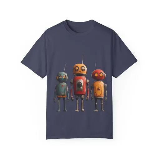 Vintage Robot Graphic Unisex T-shirt - Perfect for Tech Lovers - Image 21