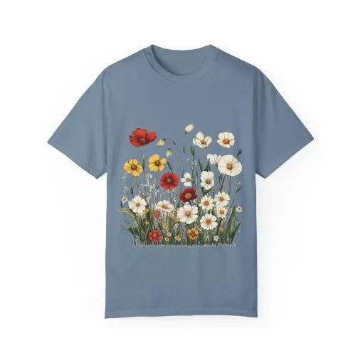 Floral Garden Unisex T-Shirt | Eco-Friendly, Casual Style for Spring & Summer - Image 19