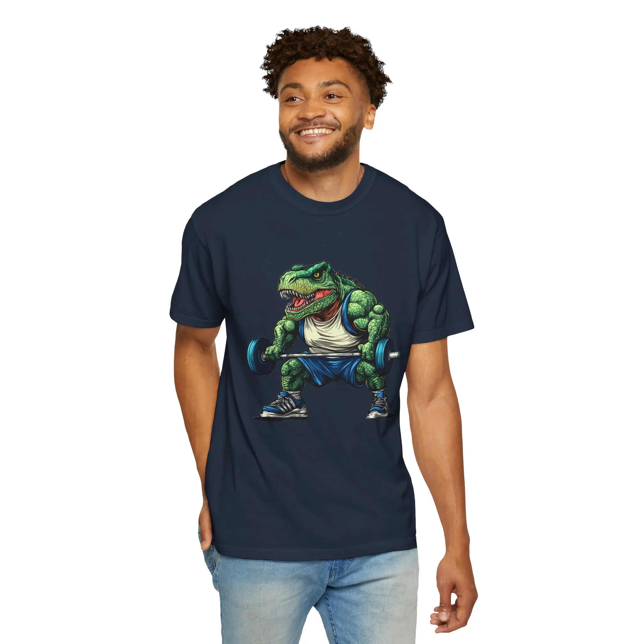 Gym Dinosaur Unisex Garment-Dyed T-Shirt - Fitness Tee for Workout Enthusiasts - Image 45