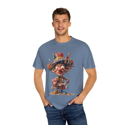 Whimsical Artist Unisex Garment-Dyed T-Shirt - Colorful Character Design - Image 41