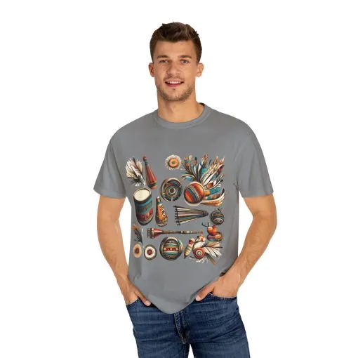 Unisex Garment-Dyed T-Shirt with Vibrant Musical Design | Perfect for Music Lovers & Festivals - Image 39