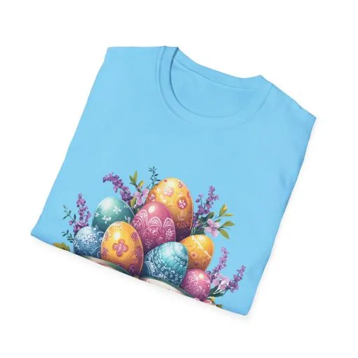 Easter Floral Eggs Unisex Softstyle T-Shirt - Image 30