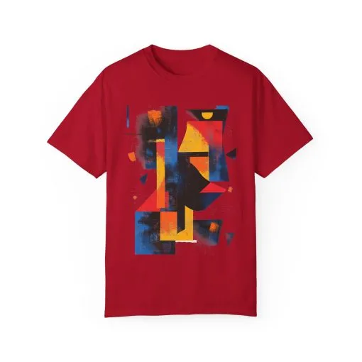 Colorful Abstract Art T-Shirt | Unisex Garment-Dyed Tee - Image 57