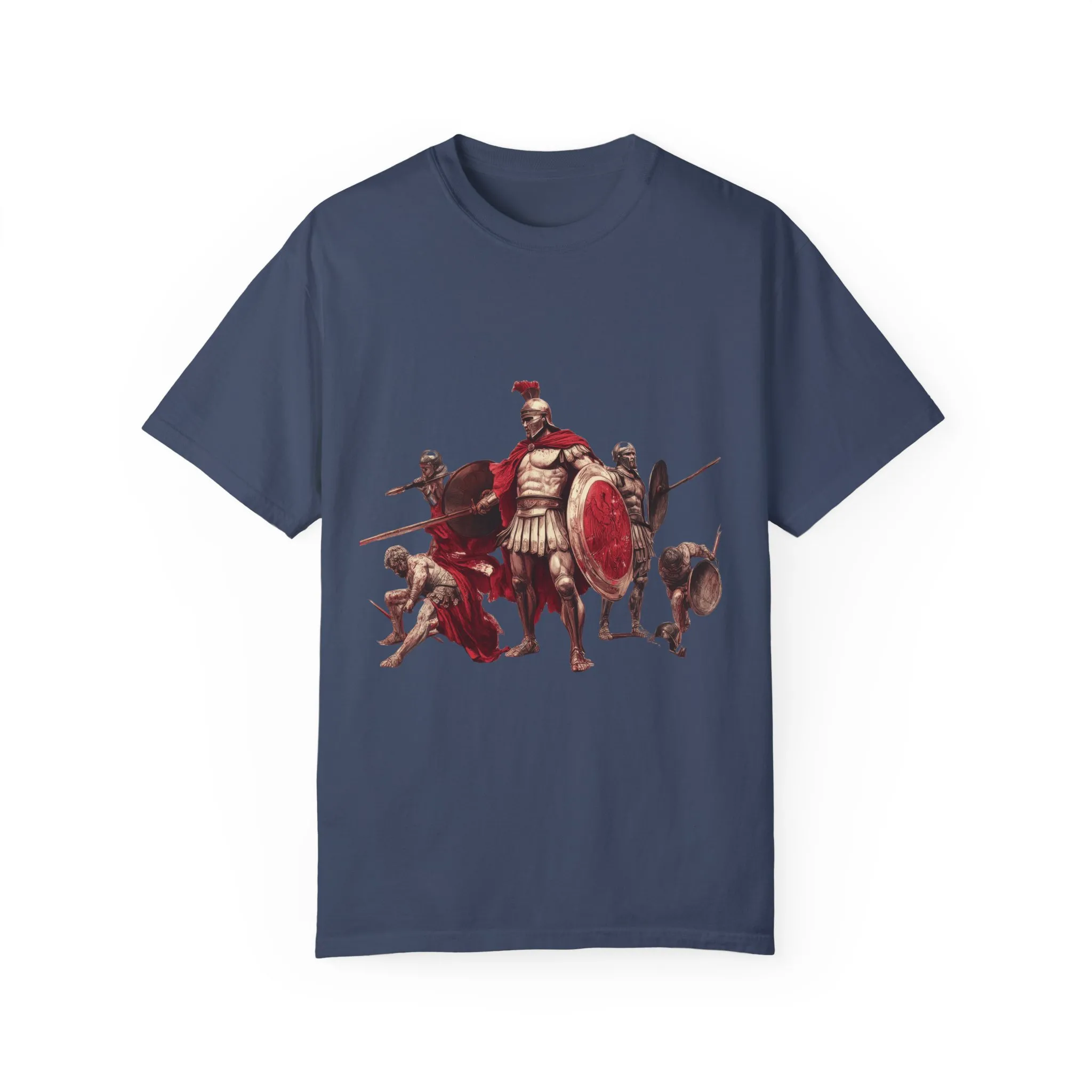 Warrior Spirit Unisex Garment-Dyed T-Shirt - Bold Roman Gladiator Design - Image 25