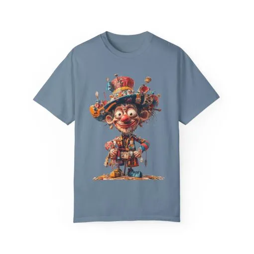 Whimsical Artist Unisex Garment-Dyed T-Shirt - Colorful Character Design - Image 47