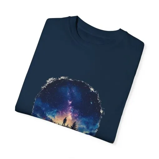 Galactic Night Unisex Garment-Dyed T-Shirt - Cosmic Adventure Tee - Image 14