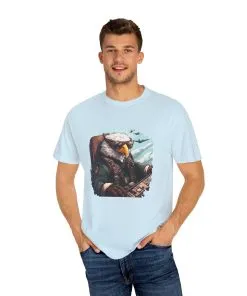 Pilot Eagle Unisex Garment-Dyed T-Shirt - Adventure Apparel for Aviation Enthusiasts