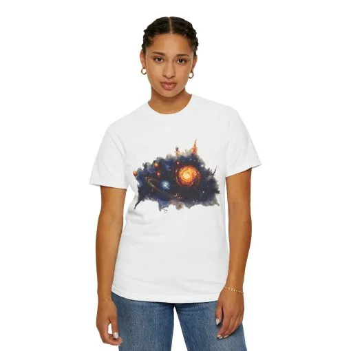 Cosmic Adventure Unisex Garment-Dyed T-Shirt - Space-Themed Graphic Tee - Image 8