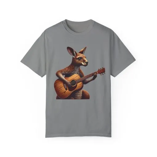 Cool Kangaroo Playing Guitar Unisex T-Shirt - Unique Gift for Music Lovers - Image 33