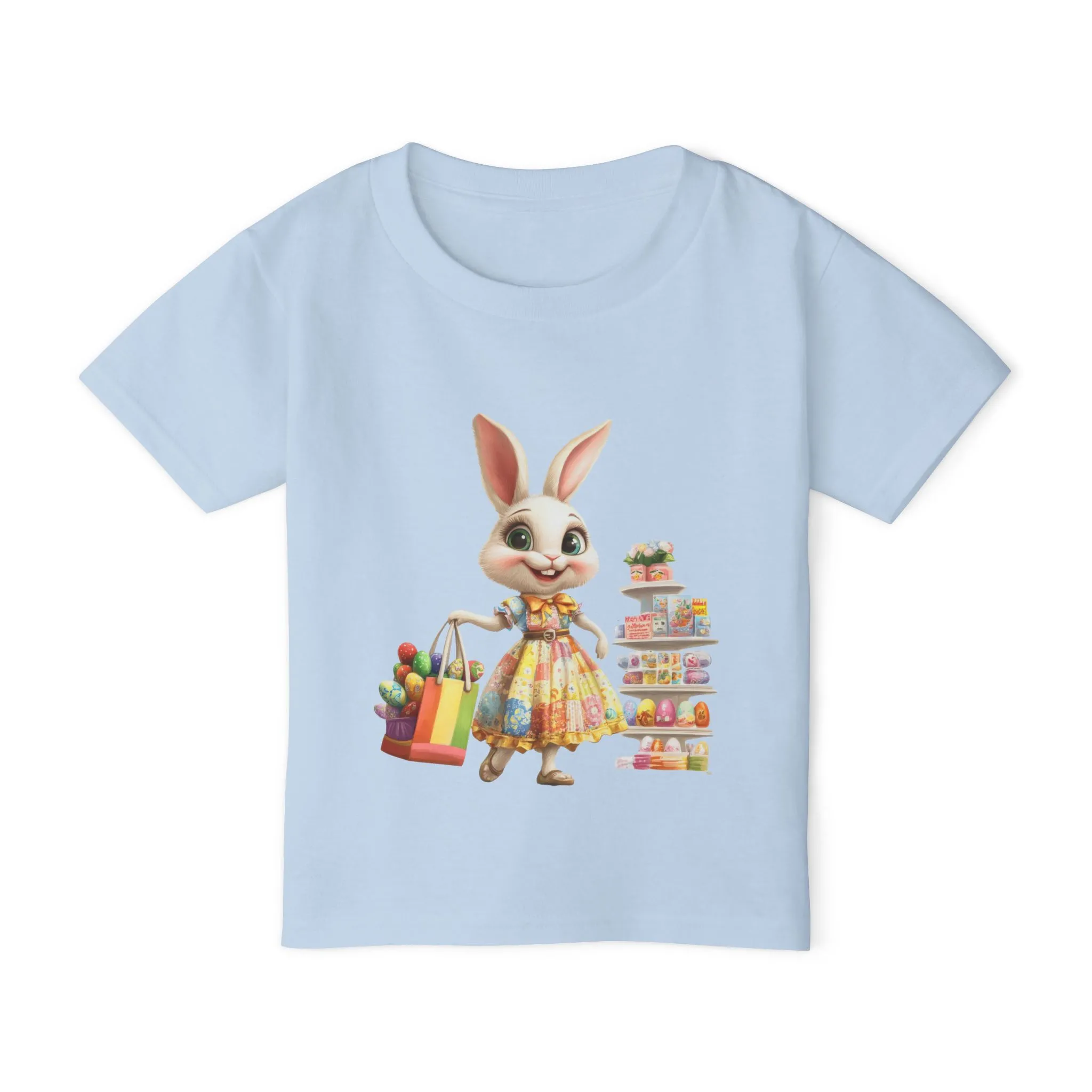 Cute Easter Bunny Toddler T-Shirt - Heavy Cotton™ - Image 3