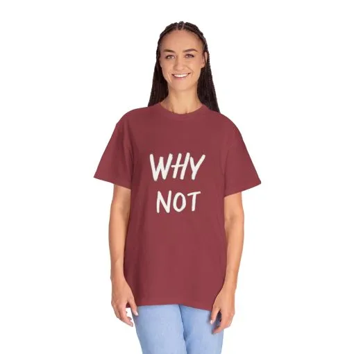 Why Not? Unisex Garment-Dyed T-Shirt - Casual Fun Statement Tee - Image 40