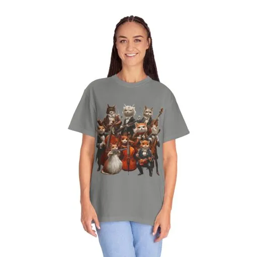 Whimsical Cat Orchestra Unisex T-Shirt - Perfect Gift for Animal Lovers - Image 43
