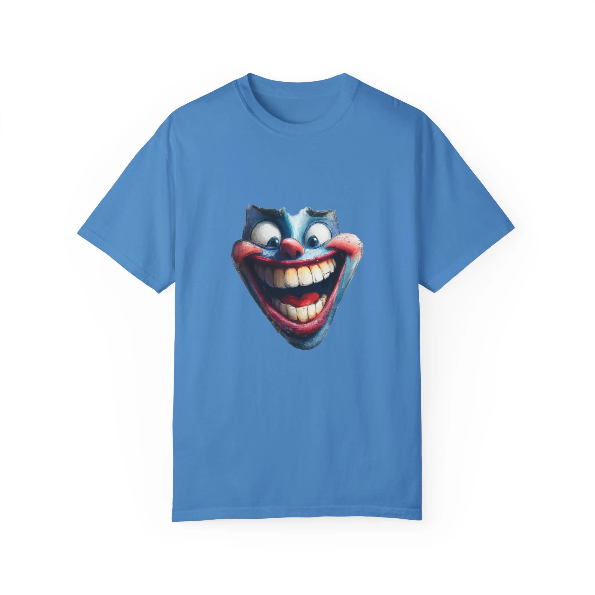 Unisex Garment-Dyed T-shirt with Vintage Clown Print - Perfect for Halloween & Graphic Tee Lovers - Image 29