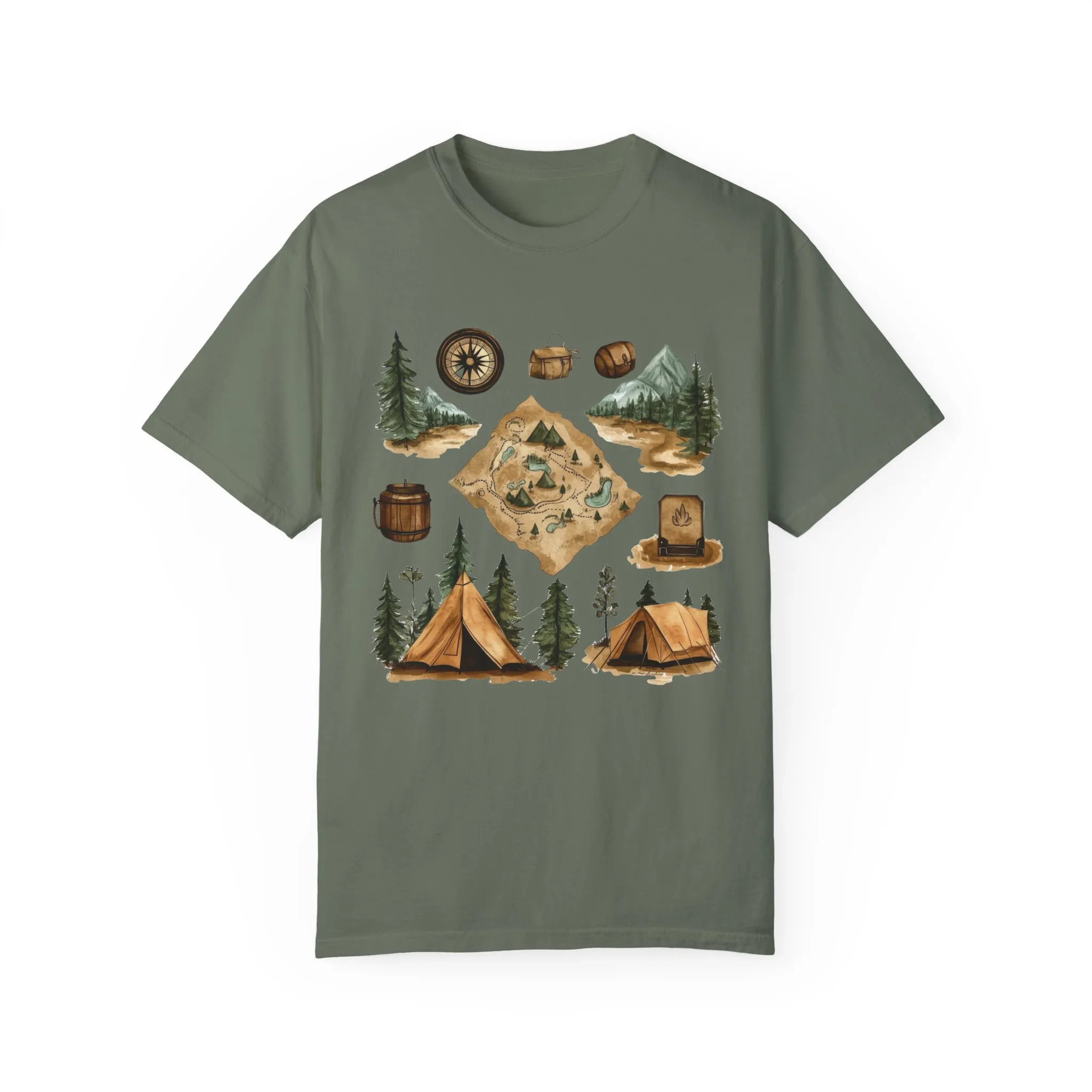 Adventure Awaits Unisex Garment-Dyed T-Shirt – Perfect for Nature Lovers and Camping Enthusiasts - Image 33