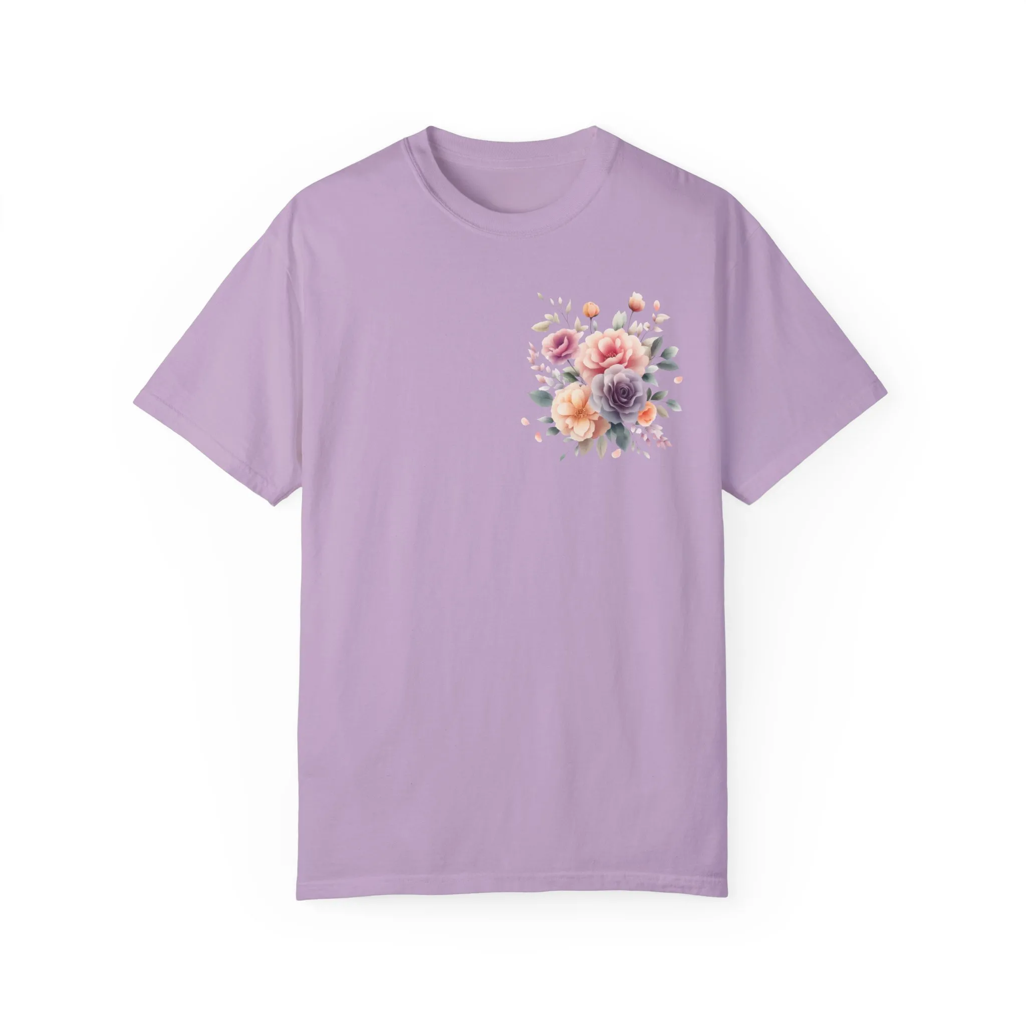 Floral Unisex Garment-Dyed T-shirt - Soft Summer Vibes - Image 33