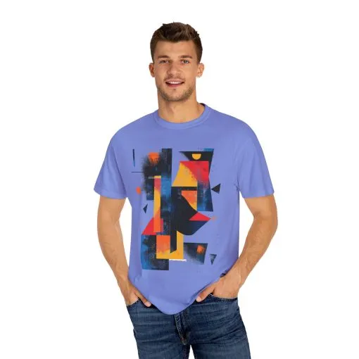 Colorful Abstract Art T-Shirt | Unisex Garment-Dyed Tee - Image 27