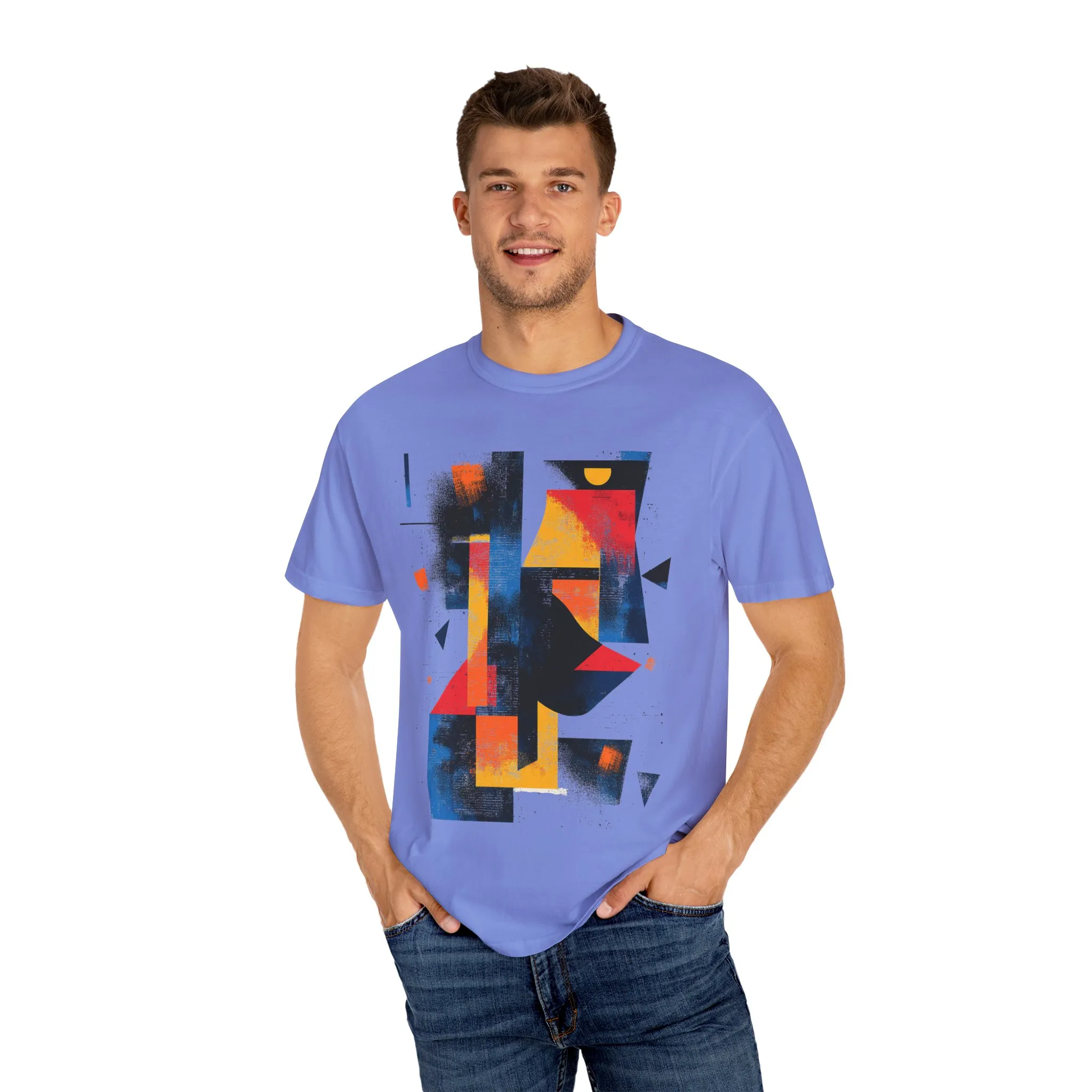 Colorful Abstract Art T-Shirt | Unisex Garment-Dyed Tee - Image 27