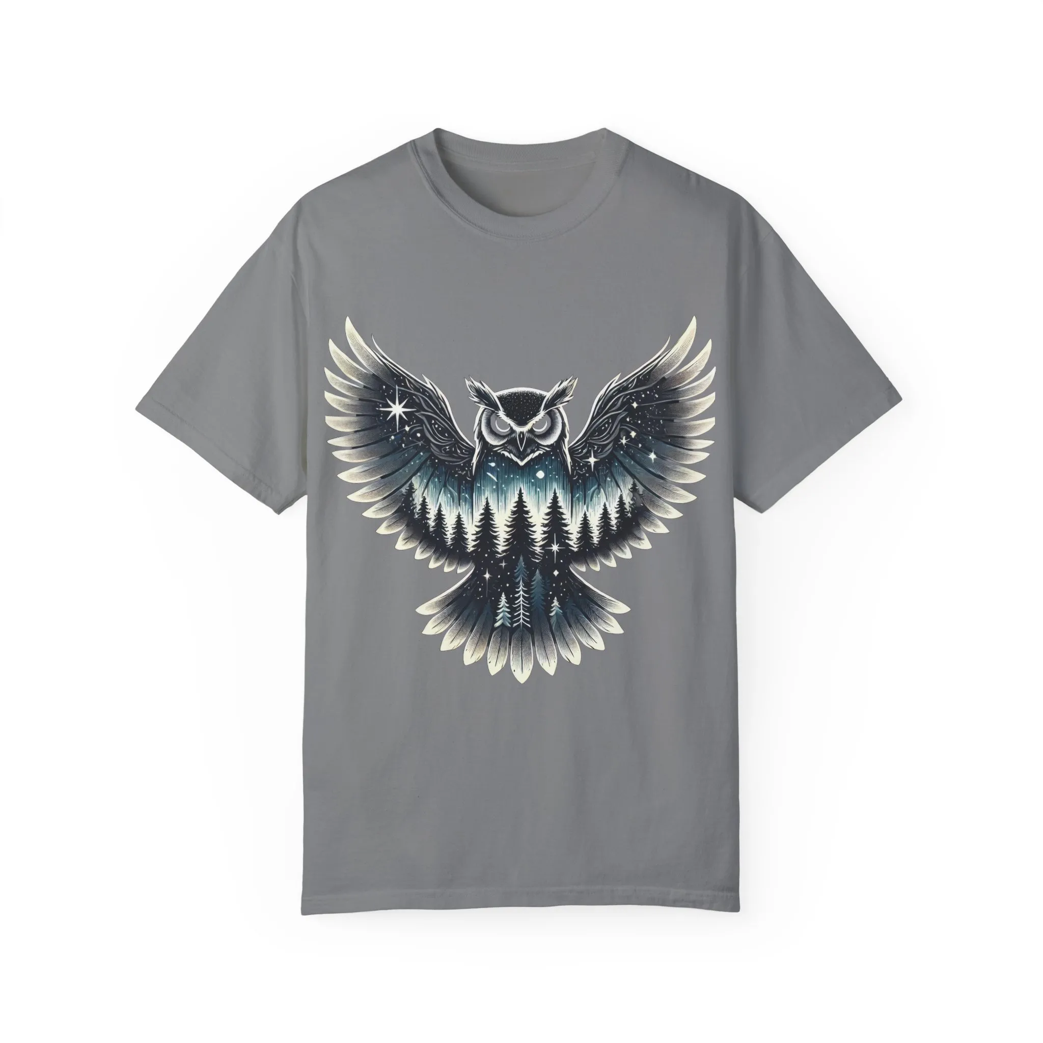 Unisex Garment-Dyed Owl T-Shirt | Nature-Inspired Design for Outdoor Lovers - Image 13