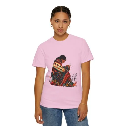 Cultural Heritage Unisex Garment-Dyed T-Shirt - Artisan Design - Image 35