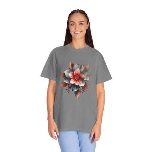 Botanical Floral Unisex Garment-Dyed T-shirt - Perfect for Nature Lovers - Image 15