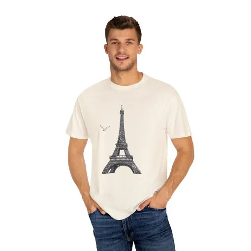 Eiffel Tower Graphic Unisex T-Shirt - Parisian Style Tee - Image 3