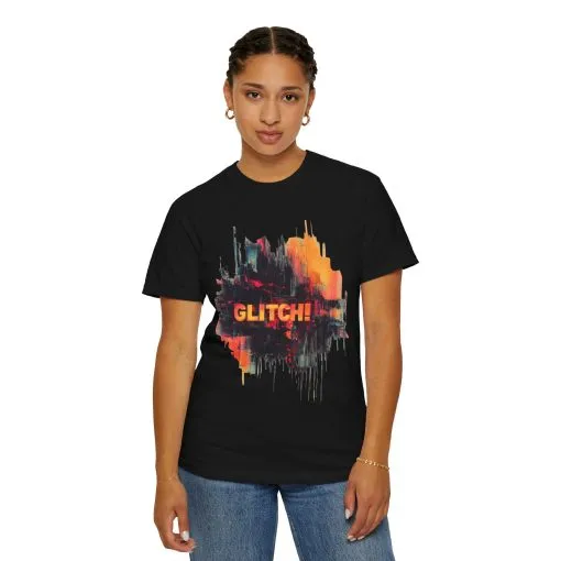 Trendy Unisex ‘GLITCH!’ T-Shirt - Vibrant Streetwear Inspired Tee - Image 40