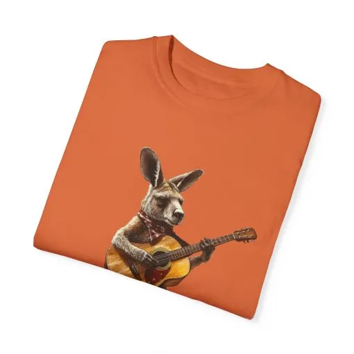 Funny Kangaroo Playing Guitar Unisex T-shirt - Image 14
