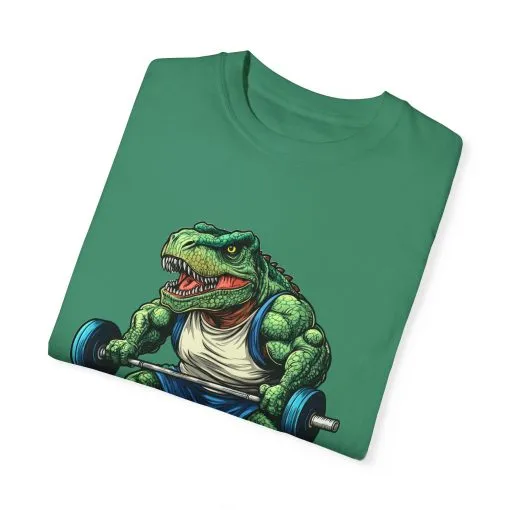 Gym Dinosaur Unisex Garment-Dyed T-Shirt - Fitness Tee for Workout Enthusiasts - Image 19