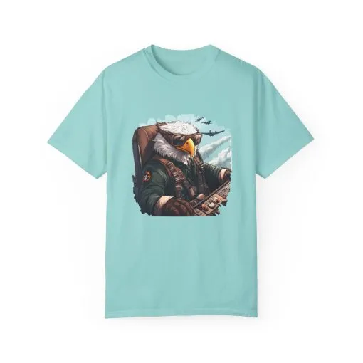 Pilot Eagle Unisex Garment-Dyed T-Shirt - Adventure Apparel for Aviation Enthusiasts - Image 21
