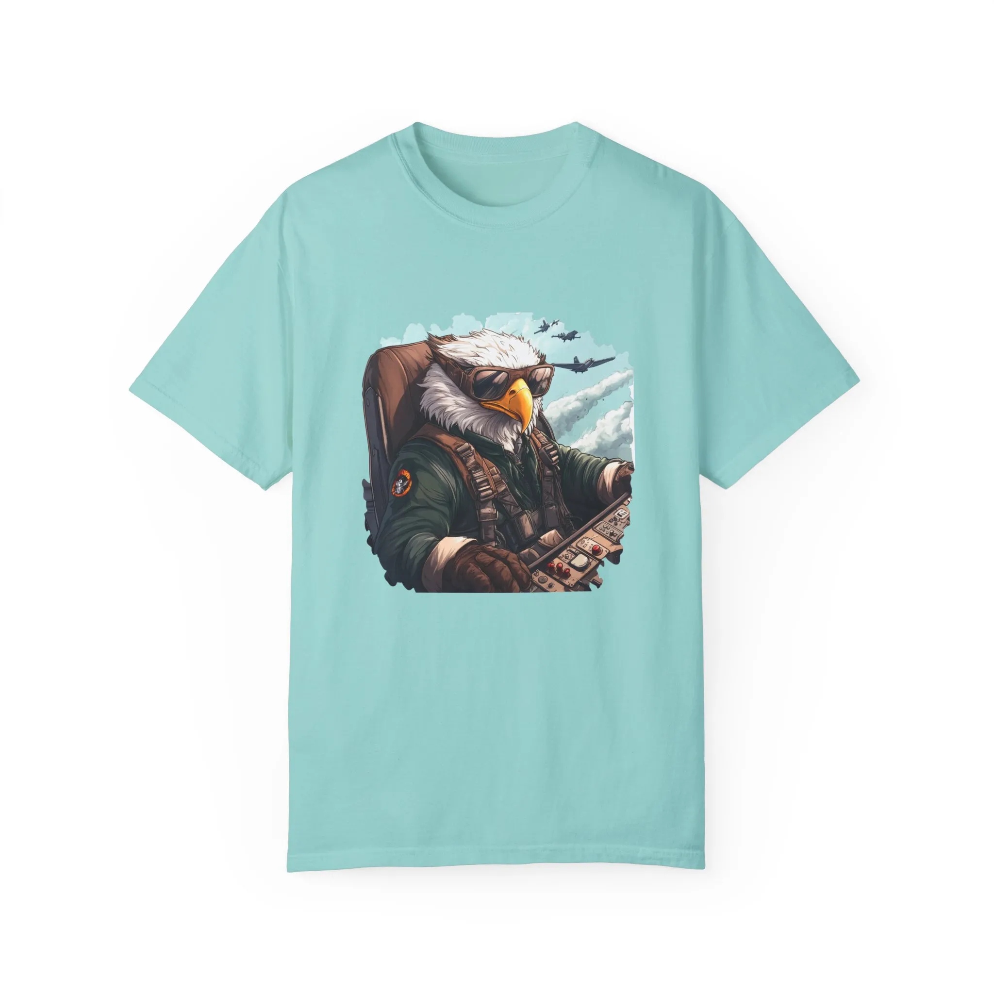 Pilot Eagle Unisex Garment-Dyed T-Shirt - Adventure Apparel for Aviation Enthusiasts - Image 21