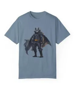 Heroic Wolf T-Shirt | Unisex Garment-Dyed Tee for Animal Lovers & Comic Fans